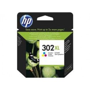 Cartus HP 302 XL Color, Original, 330 pagini, F6U67AE BA3